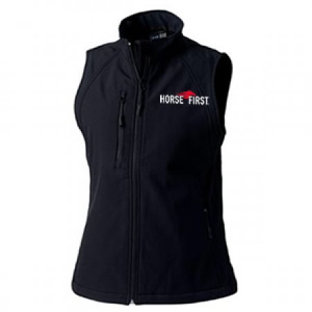 Ladies Soft Shell Gilet in Black